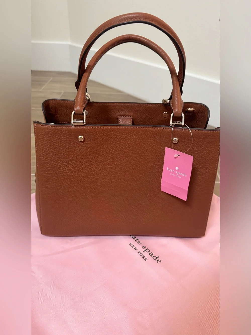NWT Kate Spade Leila Medium Triple Compartment Satchel